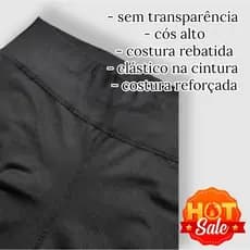 Calça Legging Cós Alto de Alta Qualidade Feminina Casual Confortável