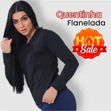 Segunda pele FLANELADA gola V