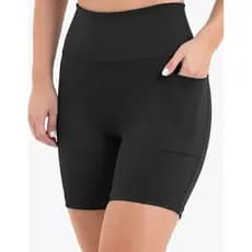 Shorts Bermuda com Bolso para Treinar Caminhada Corrida em Suplex Premium Toque Poliamida Grosso Modelador