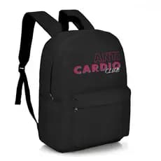 Mochila Escolar Academia Anti Cardio Volta as Aulas Bolsa Unissex Estampada