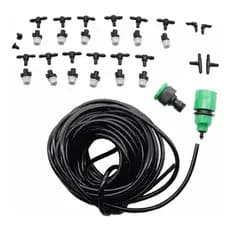 Kit De Nebulização Com 12 Bicos Nebulizadores Cinza