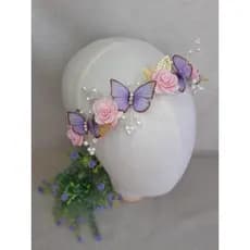 Tiara Jardim Encantado, Tiara borboletas, Tiara Jardim das borboletas