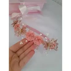 Tiara Jardim Encantado na cor rose