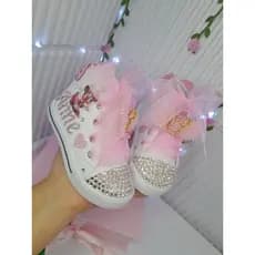Tênis personalizado da Minnie Rosa, Tênis personalizado, Minnie Rosa