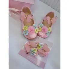 Sapatinho Jardim Encantado, Sapatilha rosa, Sapatinho personalizado