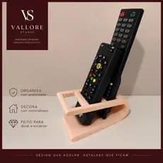 Suporte Organizador para Controles Remotos  | Porta Controle Moderno Decorativo