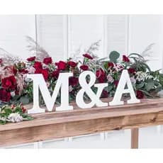 Decoração para festa casamento casa Iniciais Personalizadas com letras