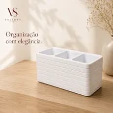 Organizador Porta Controle Remoto – 3 Divisórias – Ideal para TV e Ar