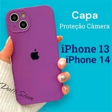 Capa Capinha Aveludada C/ Proteção na Câmera para iphone 13, 13 pro, 13 Pro Max, 14, 14 Pro, 14 Plus e 14 Pro Max