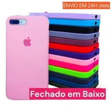 Case Capa Capinha Veludo Fechada em baixo para iphone 6 Plus / 7 Plus / 8 Plus