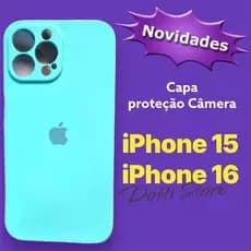 Capa Capinha Aveludada C/ Proteção na Câmera para iphone 15, 15 Pro, 15 Plus e 15 Pro Max,16,16 Pro,16 Pro Max