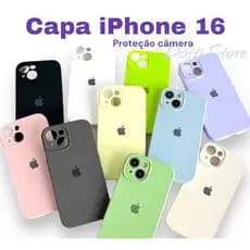 Case Capa Capinha Veludo C/ Proteção Câmera para iphone 16, 16 Pro, 16 Plus e 16 Pro Max
