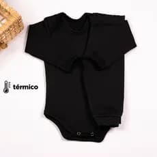 Conjunto Térmico Body e Calça Longo Preto Peluciado