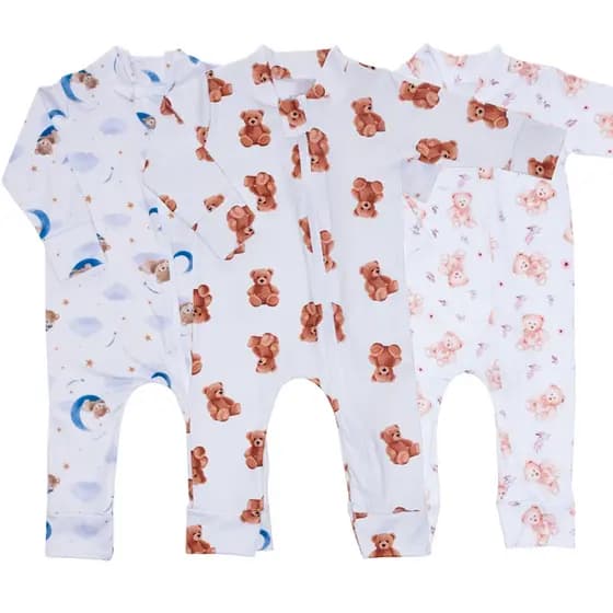 Macacão Bebê Confortável Verão Suede Comfy Menino e Menina