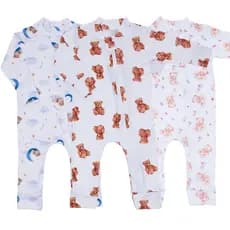 Macacão Bebê Confortável Verão Suede Comfy Menino e Menina