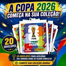 20 Envelopes Figurinhas Copa do Mundo FIFA 2026 Kit Colecionável Com 140 Cromos