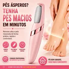 Lixa de Pé Elétrica Recarregável À Prova D'Água Removedor de Calos Pedicure USB Bivolt MQ-7312