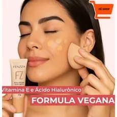 Base Soft Matte Fenzza Com Ácido Hialuronico E Vitamina E Hidratação Avelud Corbertura S/Parabeno PetrolatosCruelty-Free
