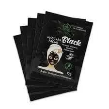 Kit De Máscaras Facial Sachê 5 Uni Phállebeauty PEEL OF ICE PEPINO REFRESCANTE PEROLA AZUL COLÁGENO BLACKDETOX