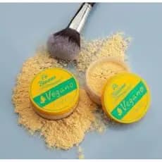 Fenzza MakeUP Pó Banana Finalizador Vegano Sela Maquiagem Pó Solto Fixador Translucido Pele Macia Aveludada Mekup Prossi