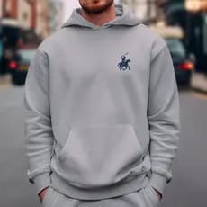 Blusa de Frio Moletom Polo Canguru com Estampa 100% Algodão