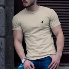 Camiseta Masculina Águia Pássaro Básica - 100% Algodao Premium, Modelagem Slim Fit