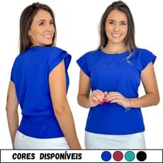 Blusinha Feminina Com Manga Blusa Social Camisa Elegante