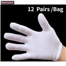 12 Pares/Saco Luvas De Algodão Hidratantes Brancas Para Eczema Em Caixa Individualmente < XJ0220 >