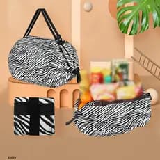 XJM-1 Pc Bolsa De Compras Dobrável À Prova D'água Armazenamento Portátil Para Viagem Praia De Supermercado