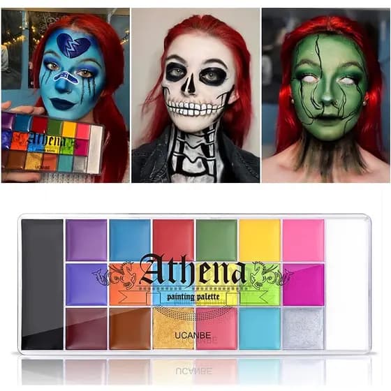 Ucanbe Paleta De Pintura Rosto & Corpo Para Teatro De Arte Festas E Cosplay Halloween