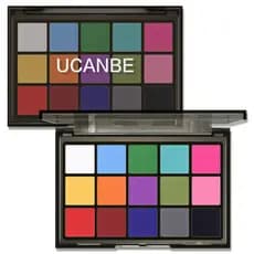 Paleta De Maquiagem De Halloween UCANBE , 15 Cores Fosco Preto Branco Vermelho Azul Verde Roxo Rosa Sombra De Olhos , So