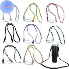 LANTUBN Alça Crossbody Trançada Universal Para Garrafas De Água Isoladas De 32 Onças Com Anéis De Copo Eventos Esportivo