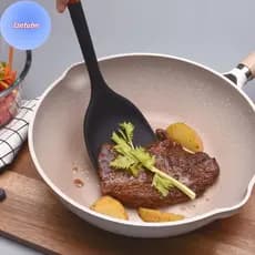 LANTUBN Alça De Silicone Panelas De Madeira 6 Peças Conjunto Espátula Antiaderente E Colher Utensílios Resistentes Ao Ca