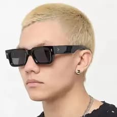 Novo Arroz Prego Pequeno Quadro Quadrado Óculos De Sol Masculino Moda Ao Ar Livre Condução Protetor Solar Femininos