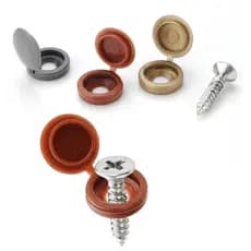 Esconde parafusos tampa kit 10 unidades protege anti ferrugem