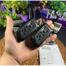 V6 Pro Fone De Ouvido Comunicador De Capacete Para Moto Bluetooth Com Interfone Até 6 Pilotos No Brasil