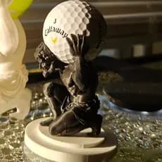 Porta Bola de golfe "Atlas" - Decoração Esportiva e Criativa - Impressão 3D