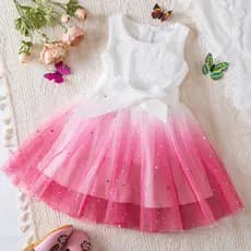 WFRV Vestido De Festa De Verão Para Meninas Casual Aniversário De 2-6 Anos