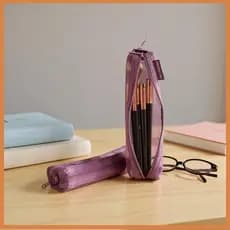 [BG] Organizador De Pincéis De Maquiagem De Malha De Nylon Transparente Visível De Grande Capacidade Portátil Para Lápis