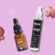 Kit Blindagem Primer, Diluidor, FIxador Dapop + Bruma Fixadora Matte Magic Dapop ou Miss Rosê