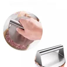 Prensa Smash Burger Aço Inox Escovado Liso