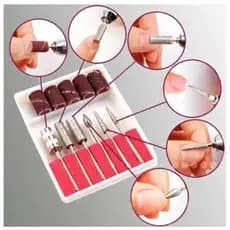 Kit 6 Brocas + 6 Lixas Para Lixa Elétrica pronto entrega Lucky Bazar