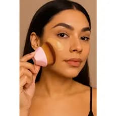 Pincel de Maquiagem Hexagonal