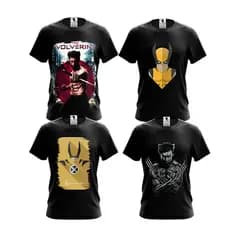 CAMISA-CAMISETA WOLVERINE XMAN MALHA SUEDE