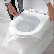 KIT com 60 unidades de Forro Protetor para Assento Tampa de vaso Privada Sanitário Banheiro Público