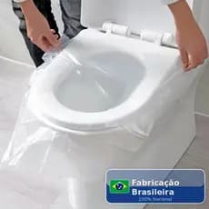KIT 50 Un Fabricação Brasileira Forros para Assento Tampa Vaso de Banheiro Sanitário Público Viagem