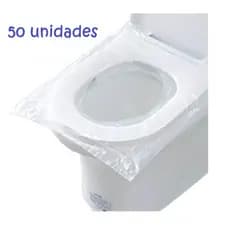 50 Unidades de Protetores Para Assento de Privada Vaso Sanitário Uso Adulto e Desfralde, Aeroportos