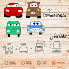 Cortador Carros Unidade Forminha Molde Mate Mcqueen Dust Doc Hudson p Pasta Americana Artesanato