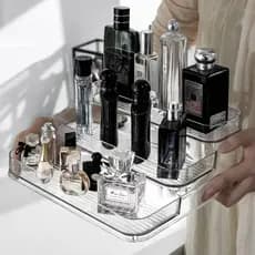 Porta Maquiagem Organizador De Cosméticos Perfume Prateleira Multiuso 3 Andares