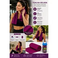 Cold Towel - Toalha de microfibra Academia alta absorvição, toalha gelada, refrescante fitness